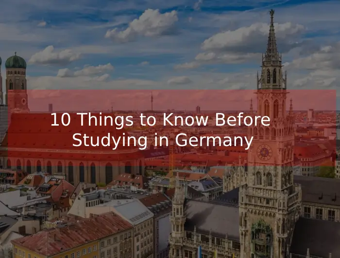 A scenic view of Munich city with historical buildings, promoting key things students should know before studying in Germany.